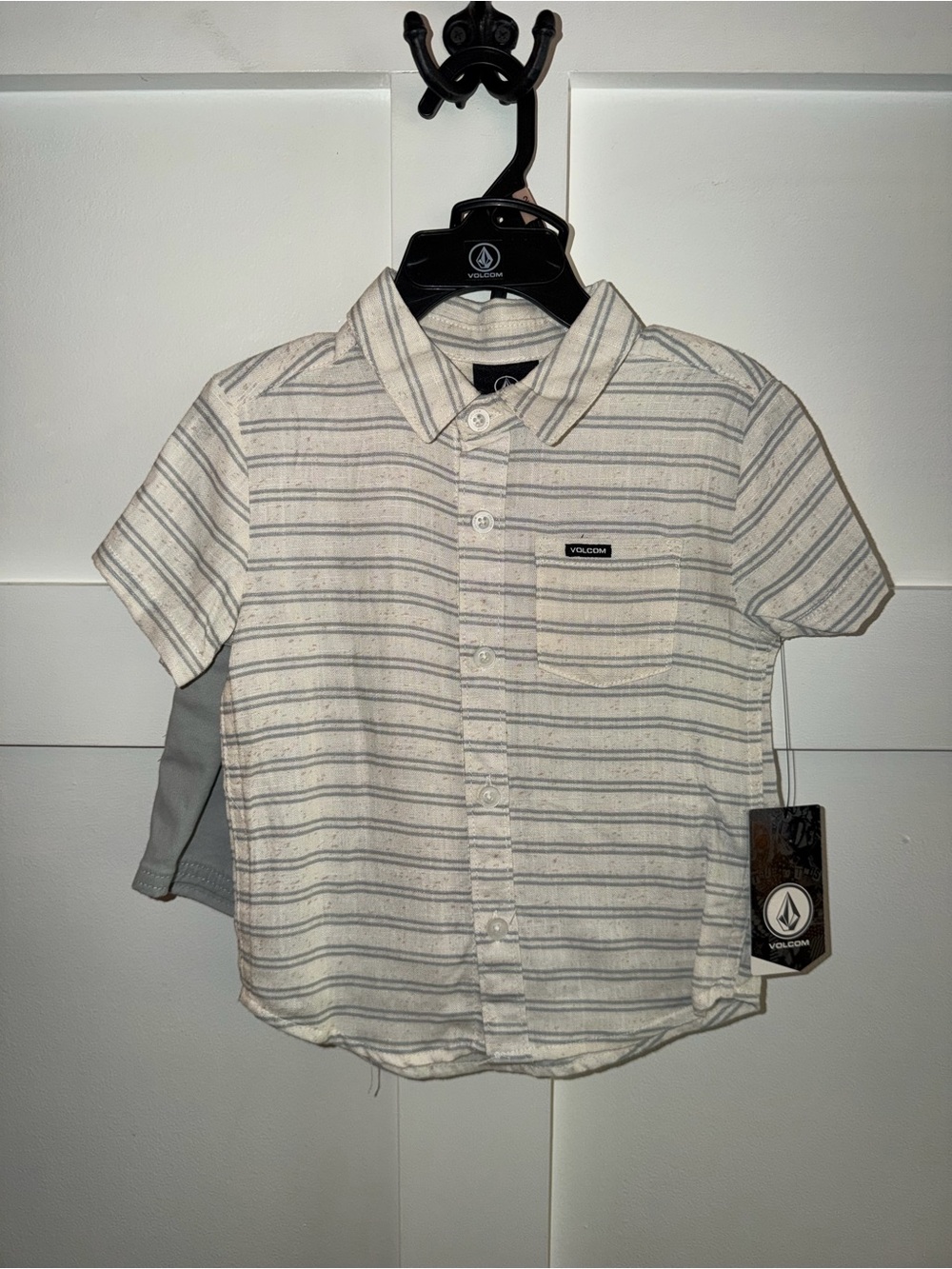 Volcom Kids Short Sleeve Shirt and Shorts Set